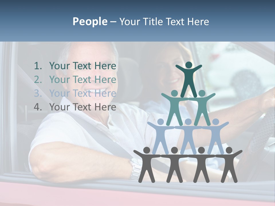 Man White Retirement PowerPoint Template