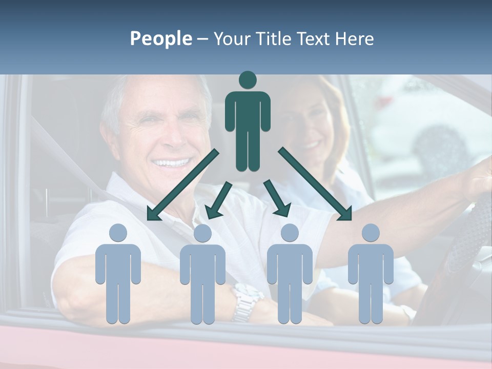 Man White Retirement PowerPoint Template