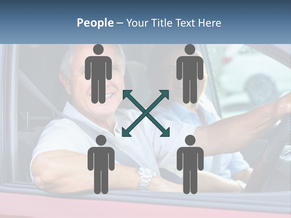 Man White Retirement PowerPoint Template