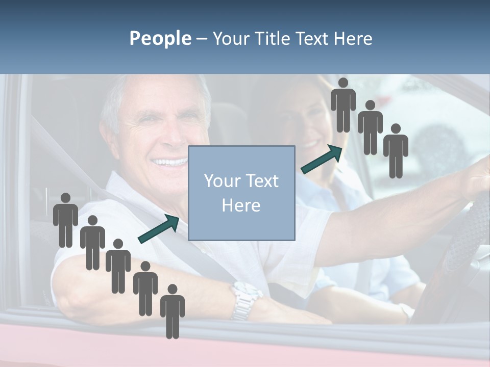 Man White Retirement PowerPoint Template