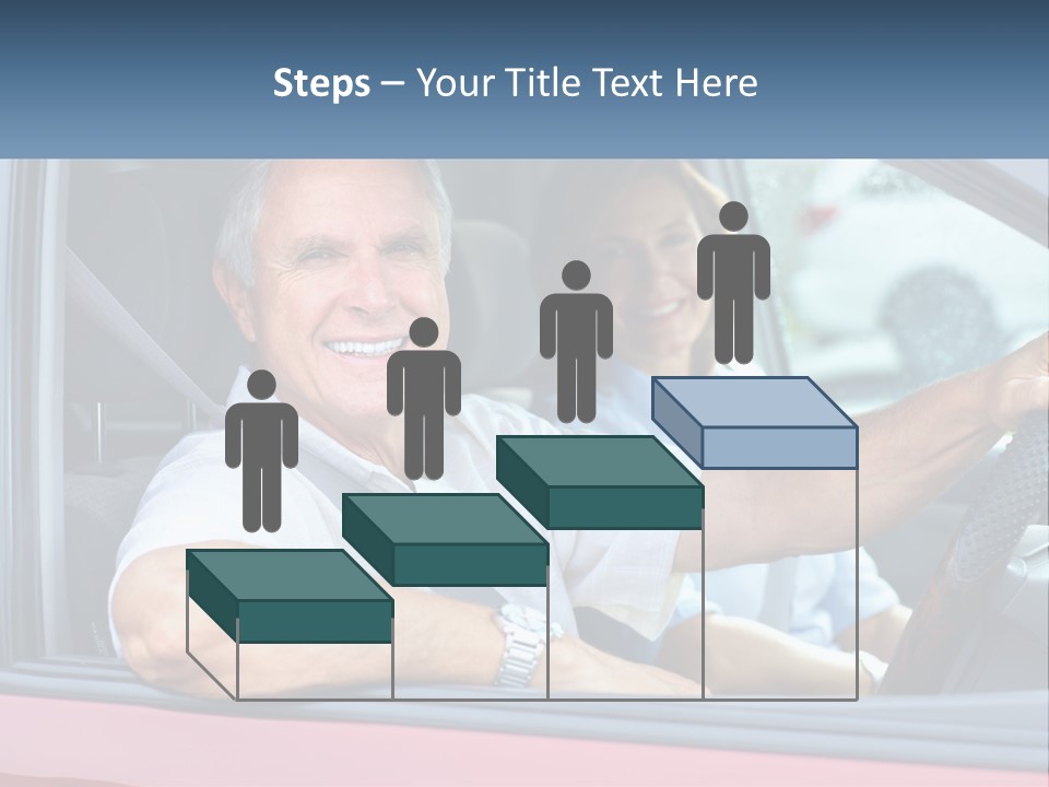 Man White Retirement PowerPoint Template