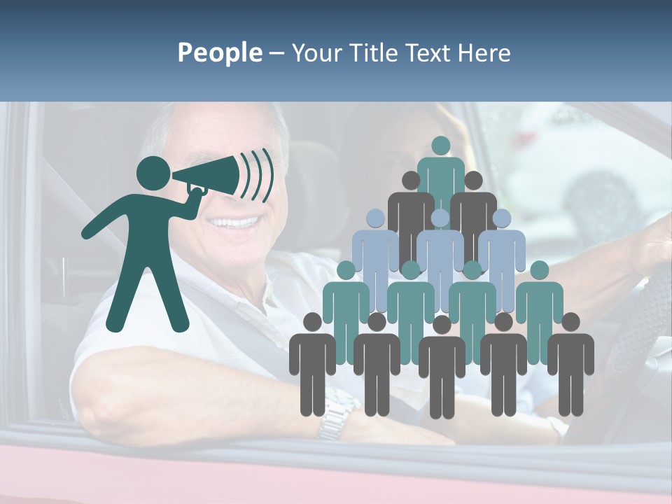 Man White Retirement PowerPoint Template