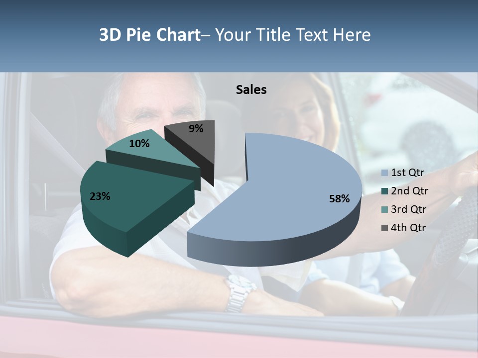Man White Retirement PowerPoint Template
