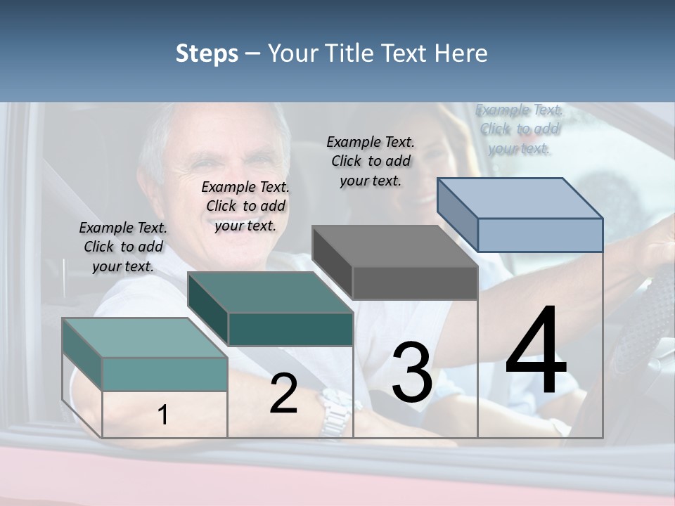 Man White Retirement PowerPoint Template