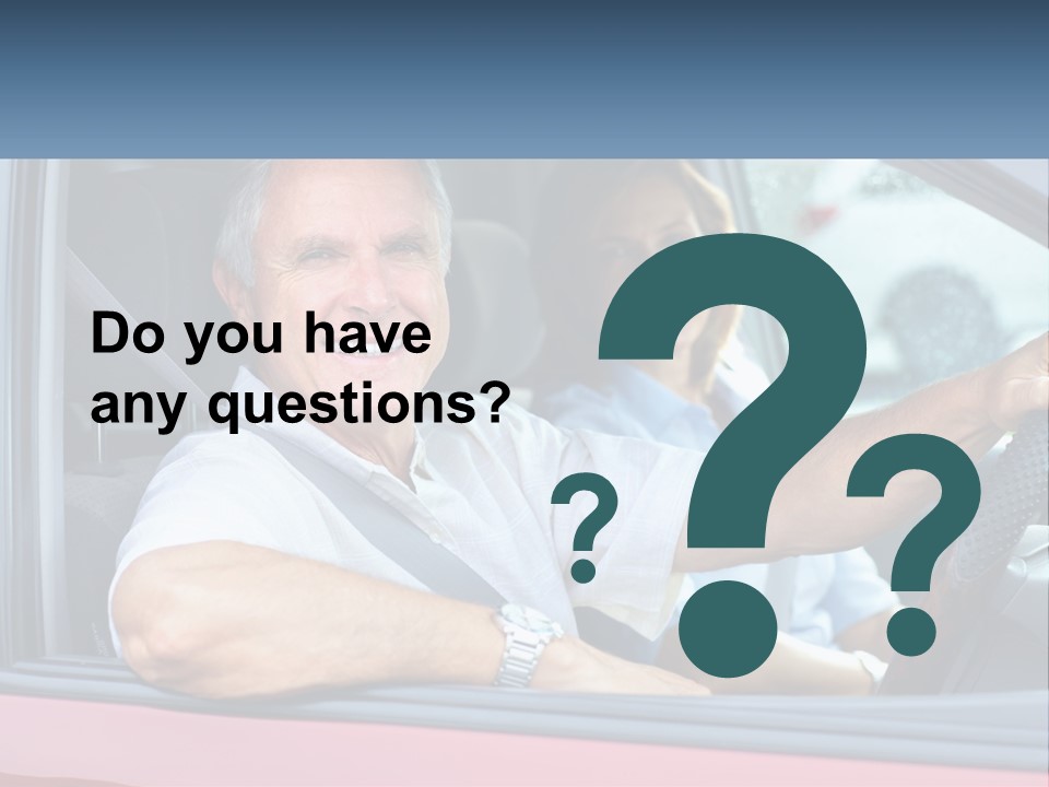 Man White Retirement PowerPoint Template