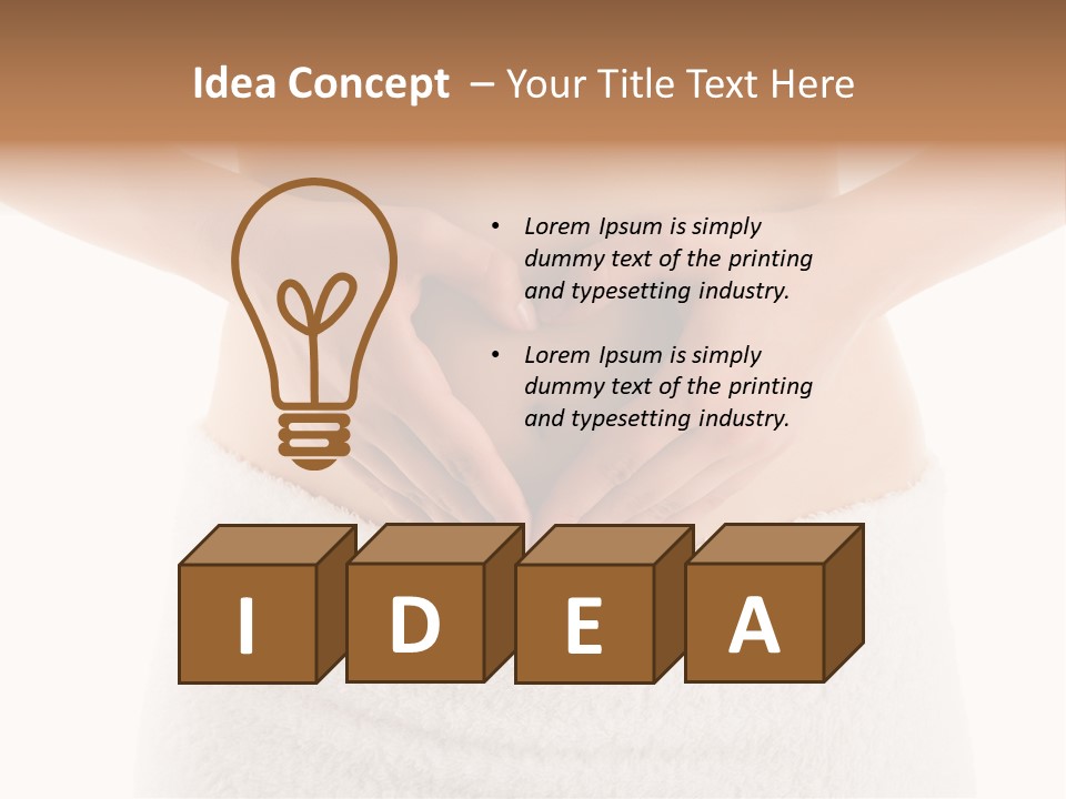 Tummy Weight Slim PowerPoint Template