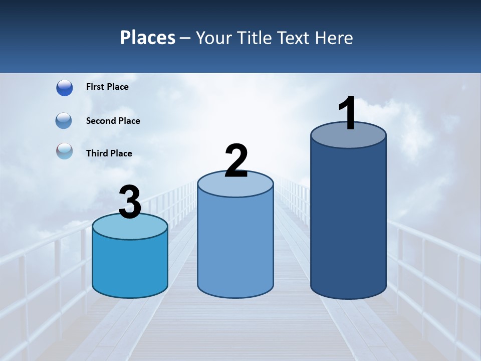 Stairway Holy Light PowerPoint Template