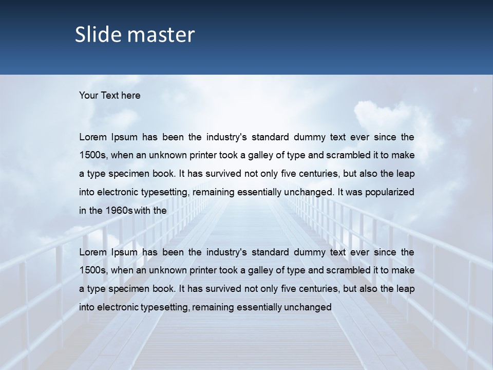 Stairway Holy Light PowerPoint Template