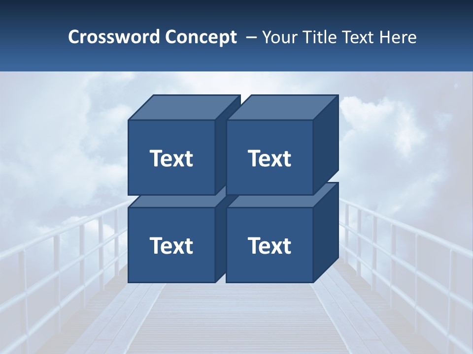 Stairway Holy Light PowerPoint Template