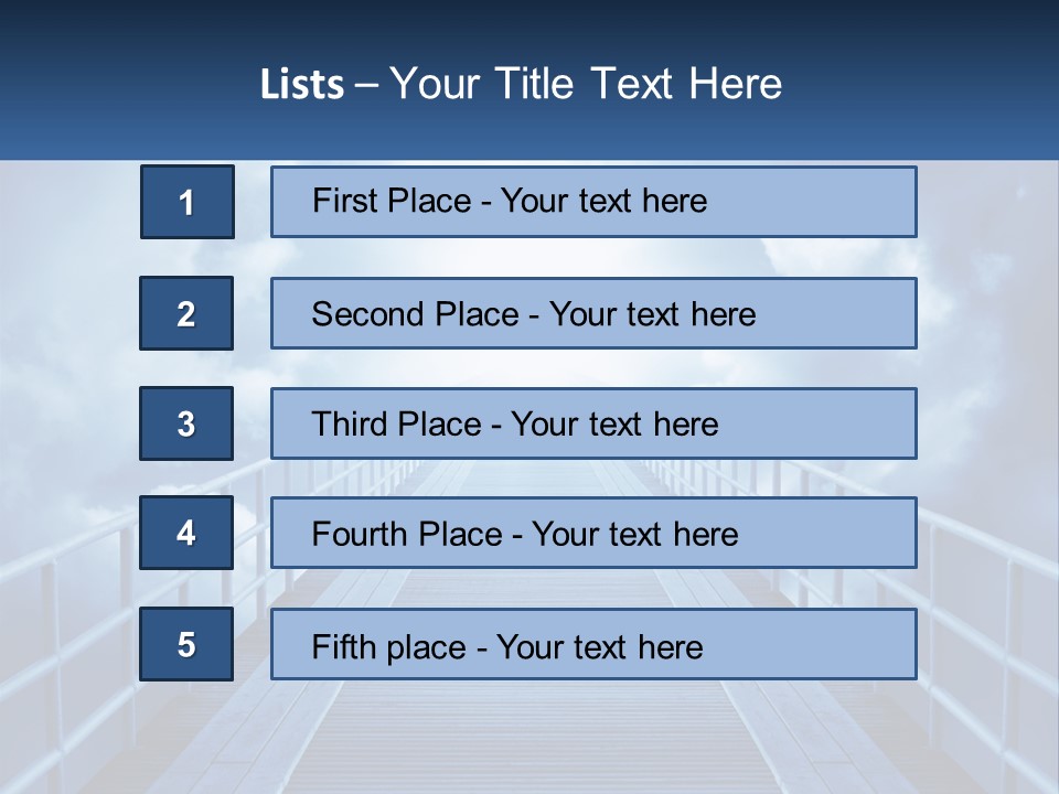 Stairway Holy Light PowerPoint Template