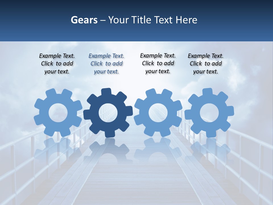 Stairway Holy Light PowerPoint Template