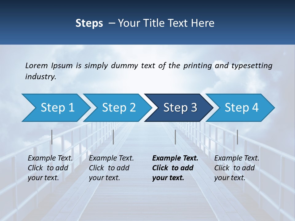 Stairway Holy Light PowerPoint Template