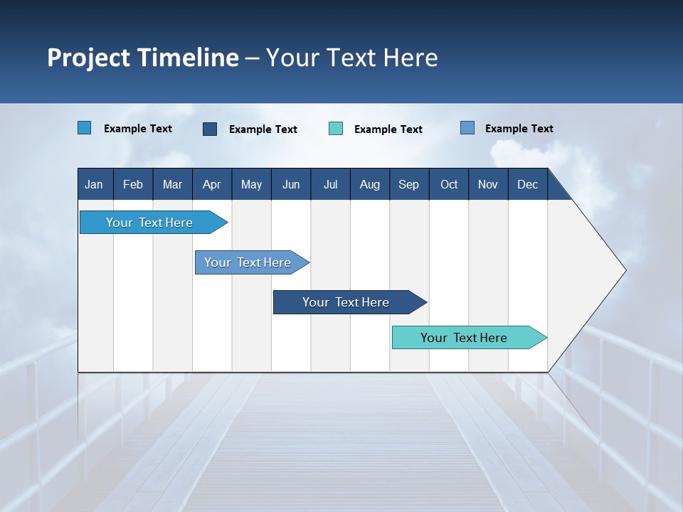 Stairway Holy Light PowerPoint Template