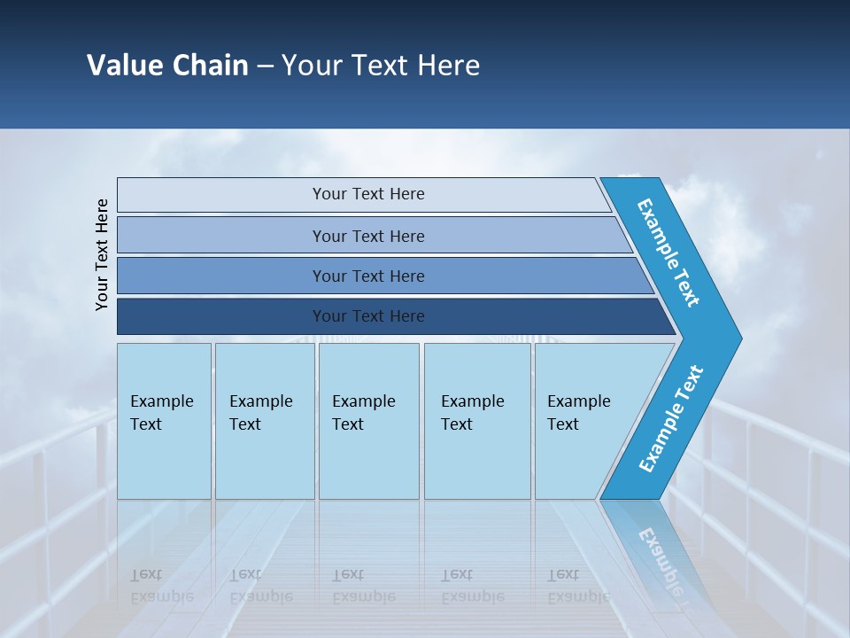 Stairway Holy Light PowerPoint Template