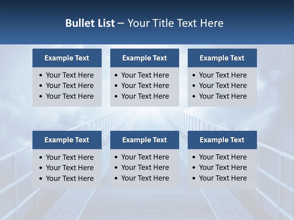 Stairway Holy Light PowerPoint Template
