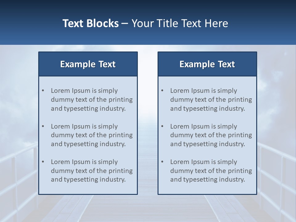 Stairway Holy Light PowerPoint Template