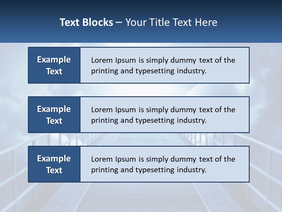 Stairway Holy Light PowerPoint Template