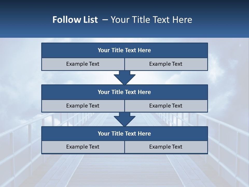 Stairway Holy Light PowerPoint Template