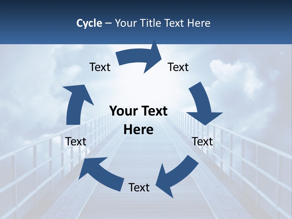 Stairway Holy Light PowerPoint Template