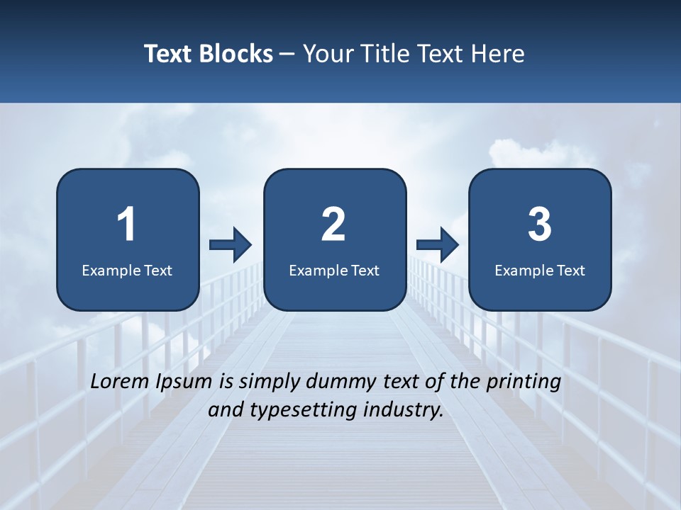 Stairway Holy Light PowerPoint Template