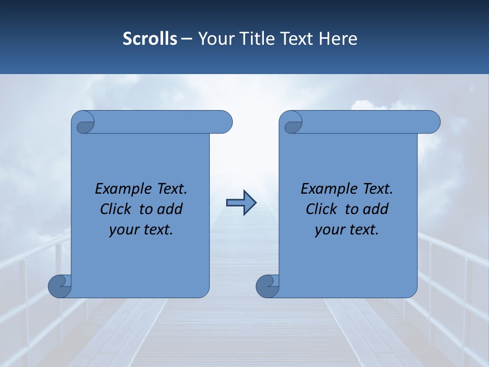Stairway Holy Light PowerPoint Template