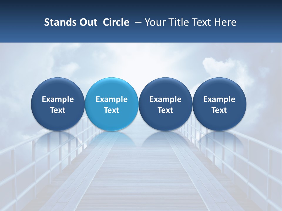 Stairway Holy Light PowerPoint Template