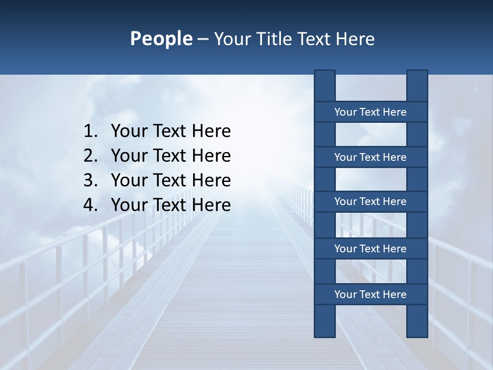 Stairway Holy Light PowerPoint Template