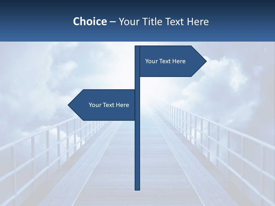 Stairway Holy Light PowerPoint Template