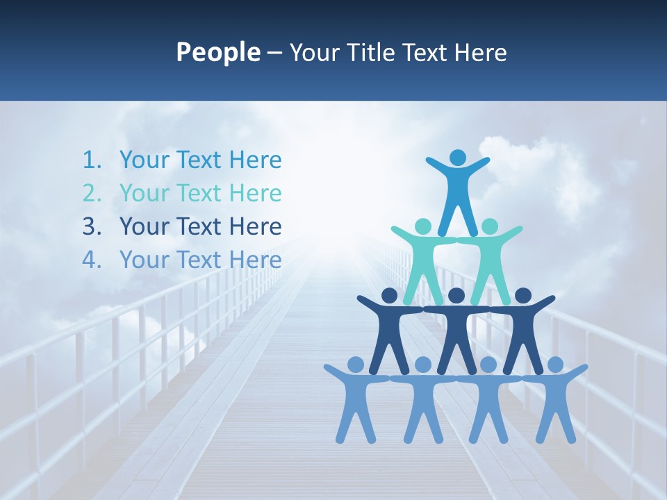 Stairway Holy Light PowerPoint Template