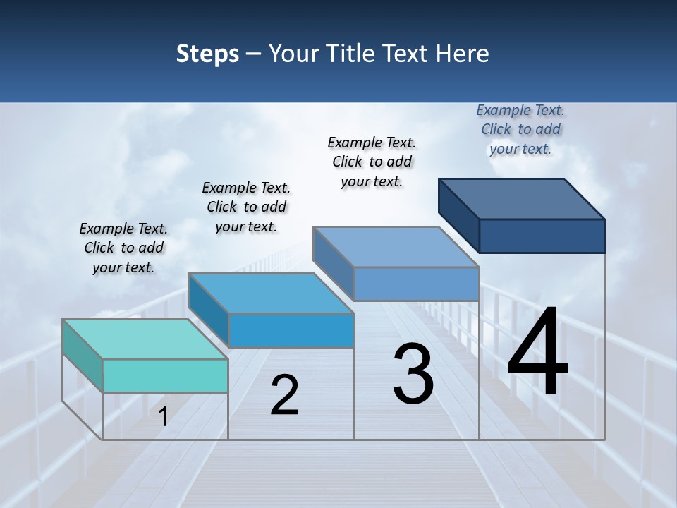 Stairway Holy Light PowerPoint Template