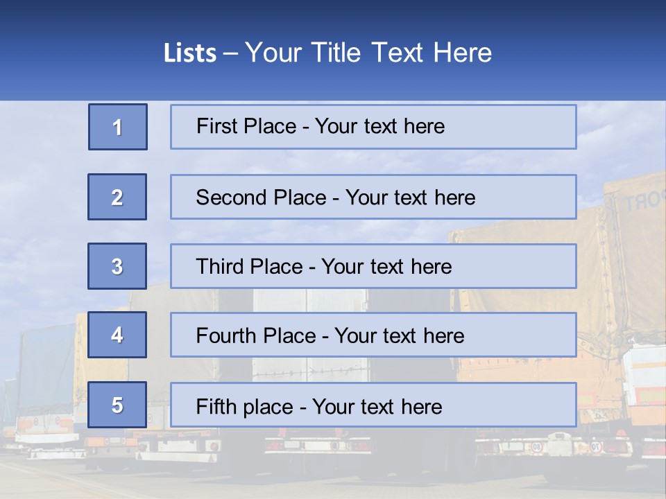 Road Tir Street PowerPoint Template
