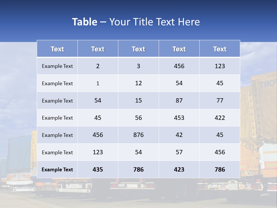 Road Tir Street PowerPoint Template