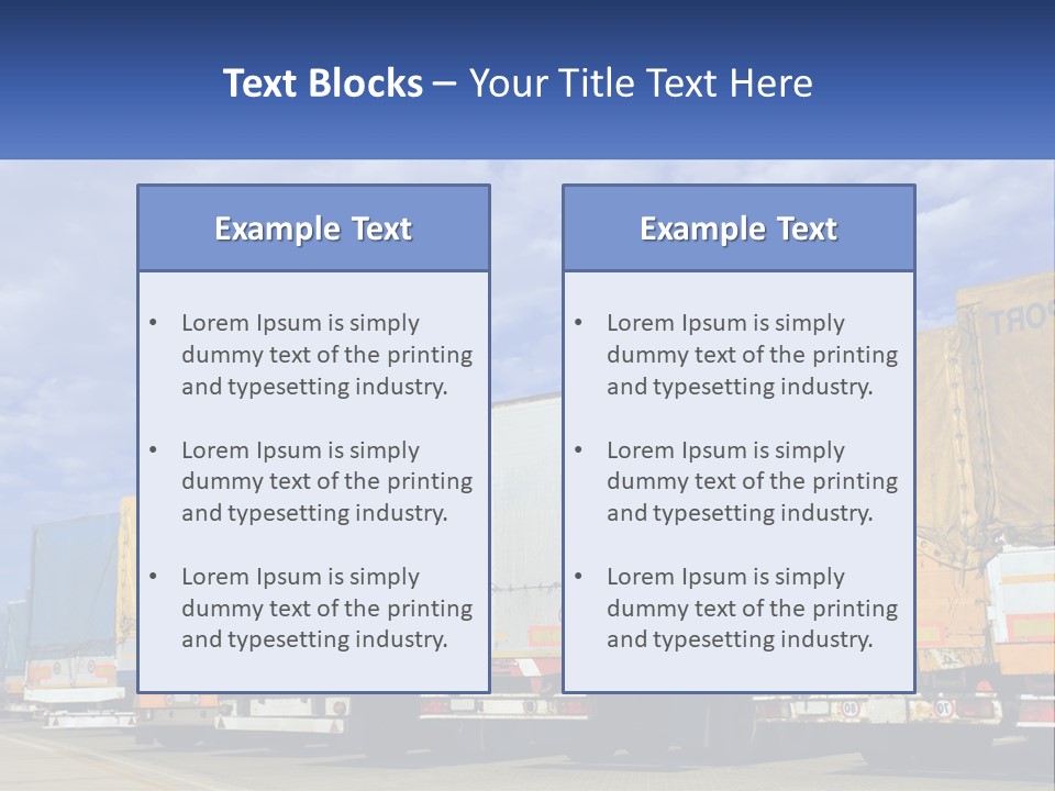 Road Tir Street PowerPoint Template