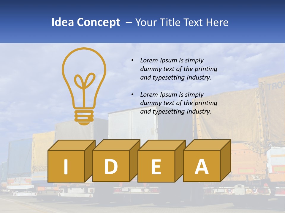 Road Tir Street PowerPoint Template