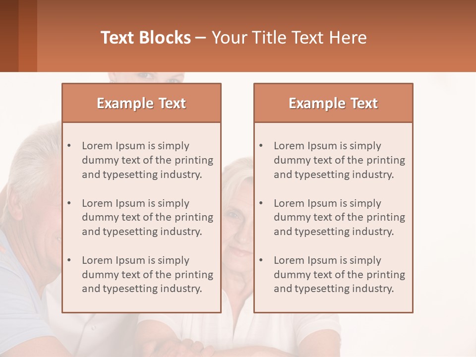 Occupation Exam Senior PowerPoint Template