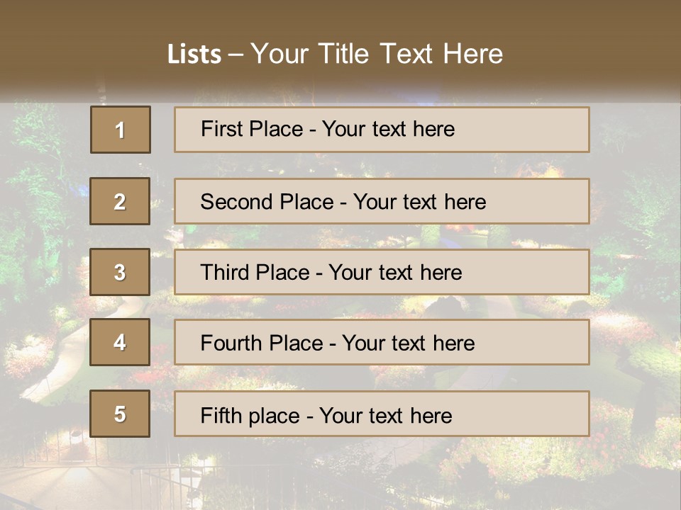 Decoration Scenery Scenic PowerPoint Template