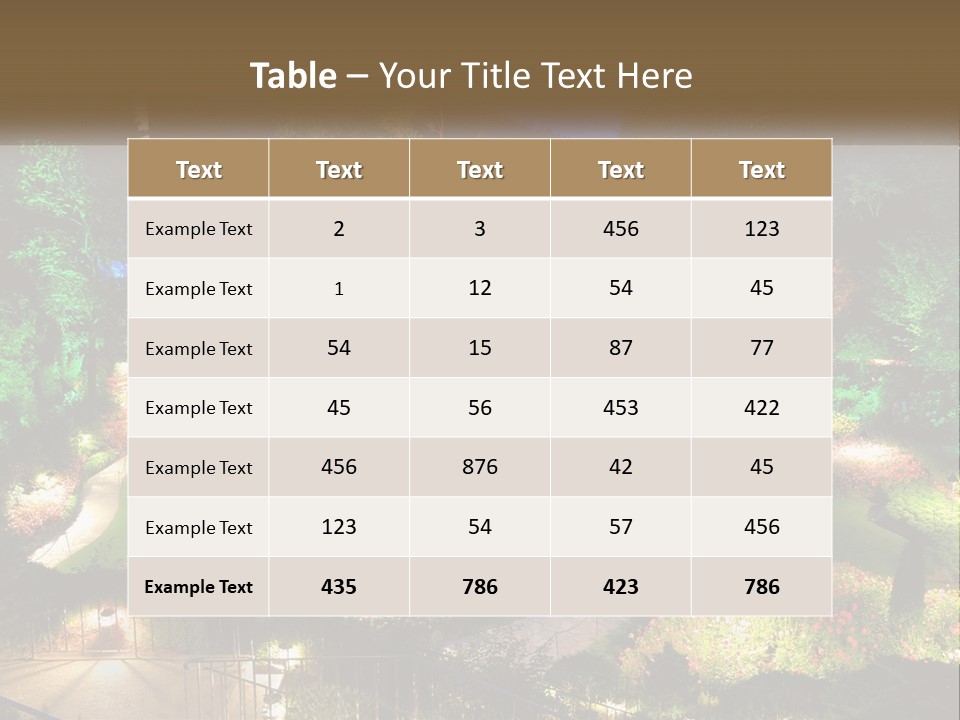 Decoration Scenery Scenic PowerPoint Template