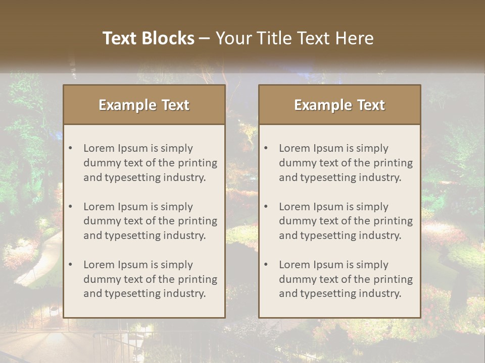 Decoration Scenery Scenic PowerPoint Template