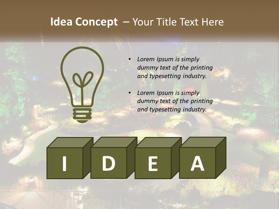 Decoration Scenery Scenic PowerPoint Template