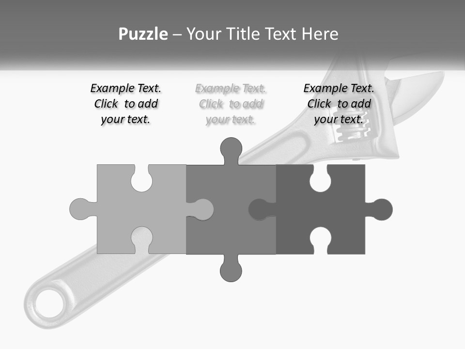 Equipment Steel White PowerPoint Template