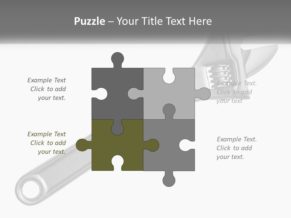 Equipment Steel White PowerPoint Template