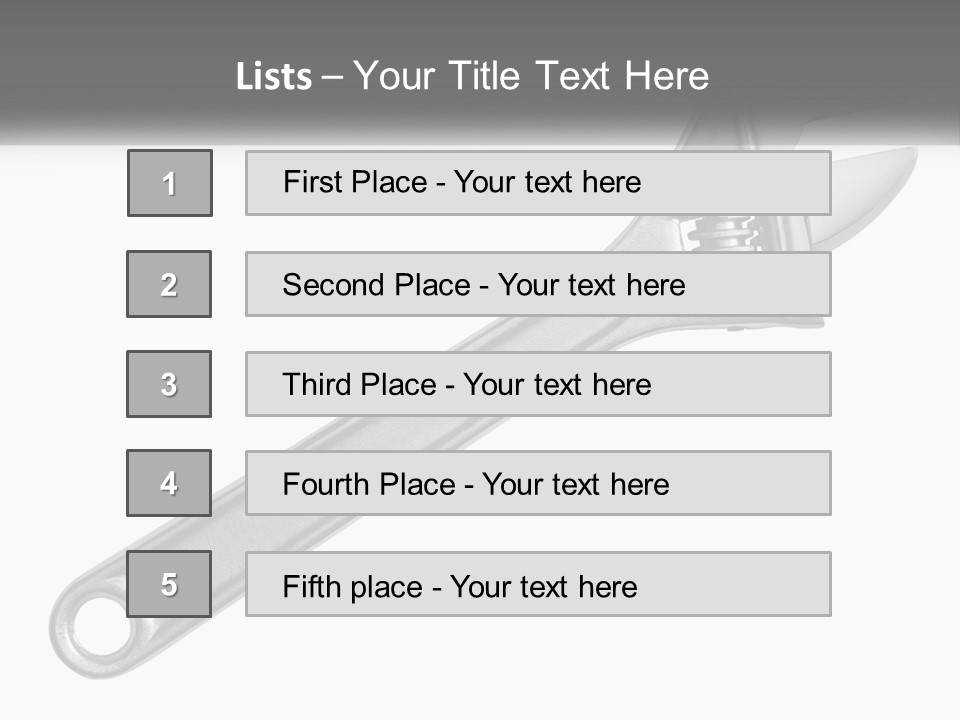 Equipment Steel White PowerPoint Template