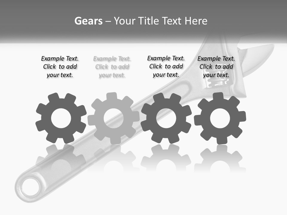 Equipment Steel White PowerPoint Template