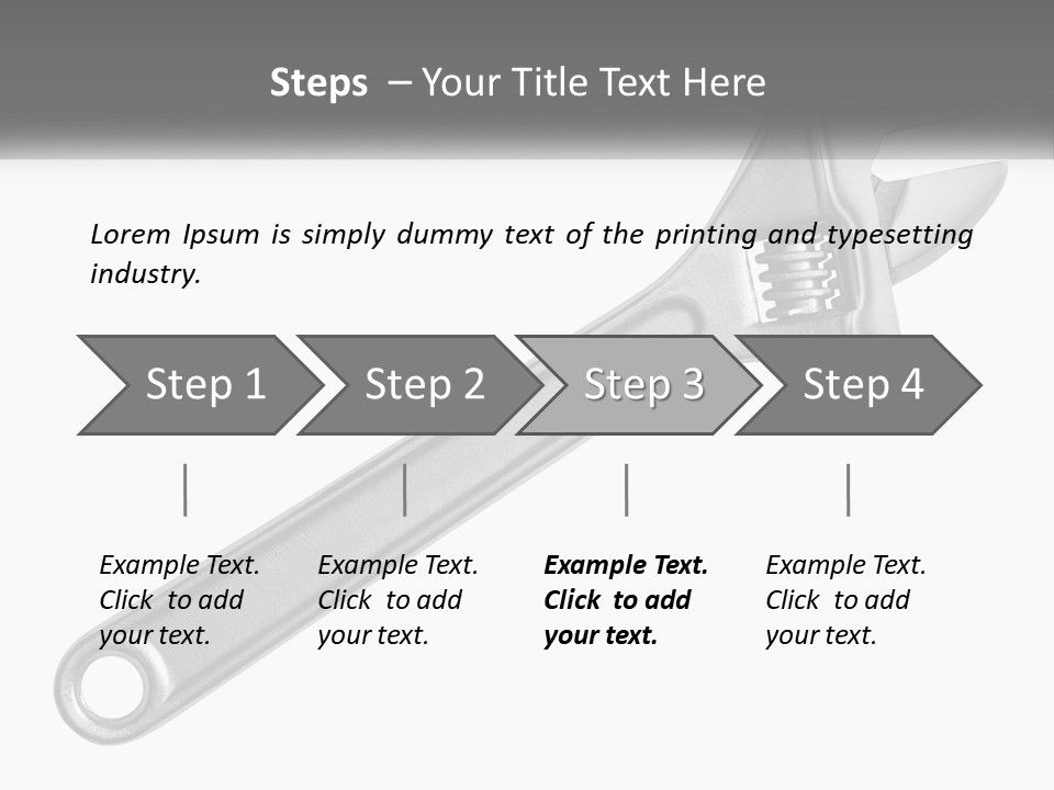 Equipment Steel White PowerPoint Template