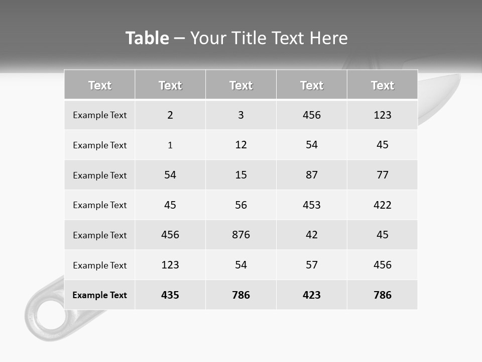 Equipment Steel White PowerPoint Template