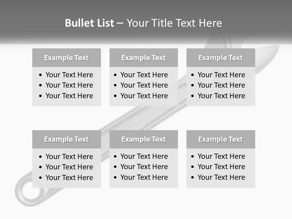 Equipment Steel White PowerPoint Template