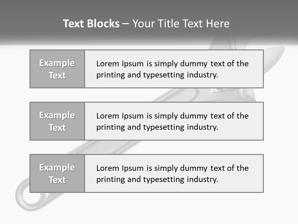 Equipment Steel White PowerPoint Template