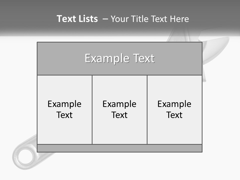 Equipment Steel White PowerPoint Template