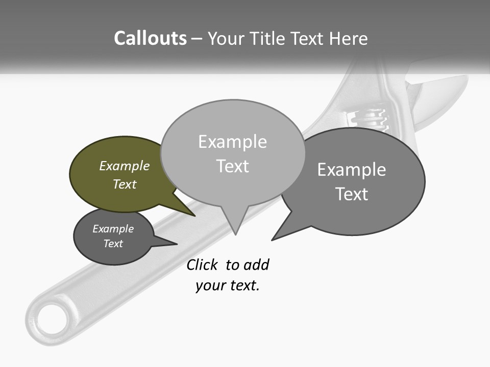 Equipment Steel White PowerPoint Template