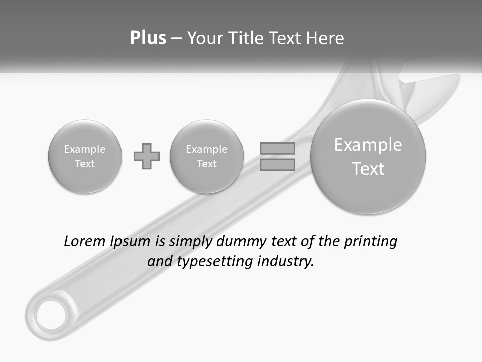Equipment Steel White PowerPoint Template